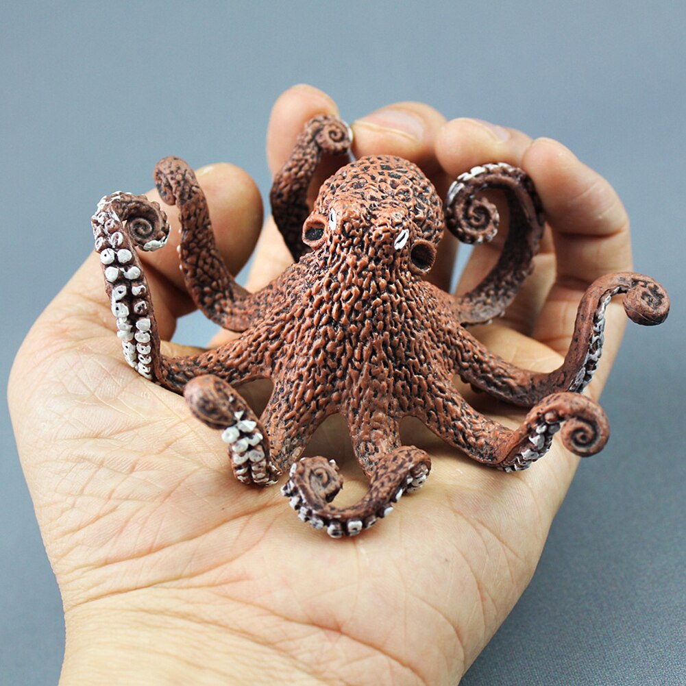 Simulation Octopus Marine Animals PVC Model Table Ornament Kids Learning Toy