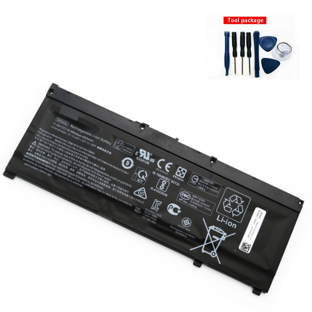 SR03XL Laptop battery for HP OMEN 15-CX 15-DC TPN-Q211 TPN-Q194 Q193 TPN-C133 TPN-C134 HSTNN-DB8Q L08934-2B1 L08855-855