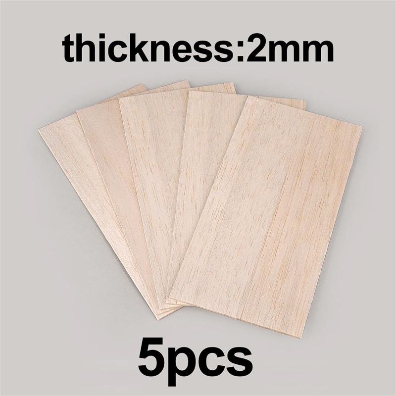 5 Pcs Balsa Wood Sheets Ply 100/200/300mm Long 100mm Wide 1/1.5/2/3mm Thick For Craft DIY Project Wood DIY Craft Accessories: army green