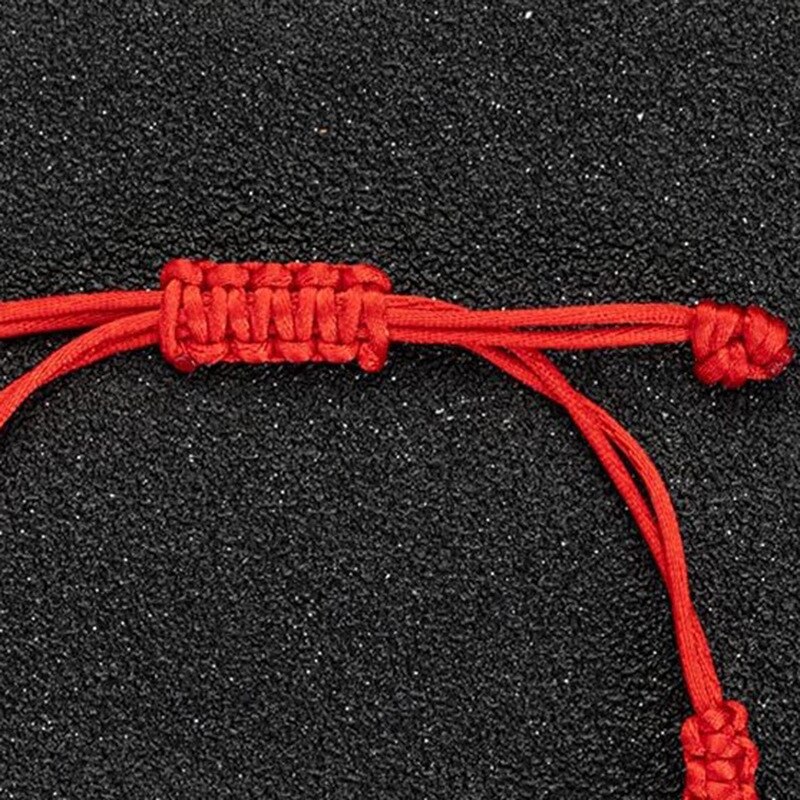 Handmade Tibetan Buddhist Lucky Rope Bracelets Bangles Black &amp; Red Thread Adjustable Knots Bracelet for Women Men Wrist Jewelry