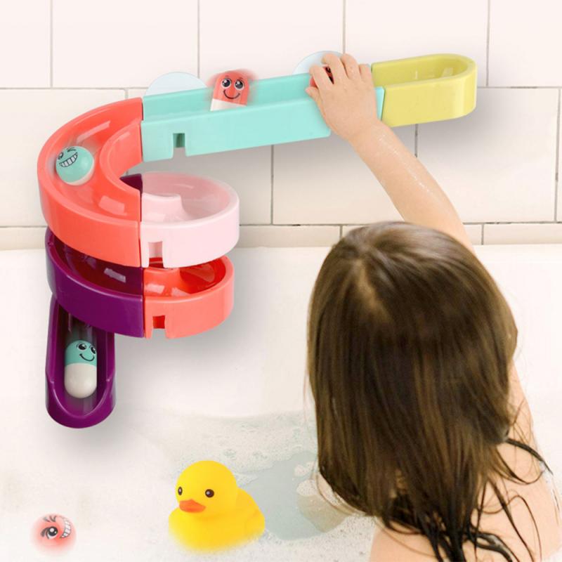 Juego de juguetes de baño para bebé, bañera de pista ensamblada, herramienta para juegos de agua, juguete para ducha de baño