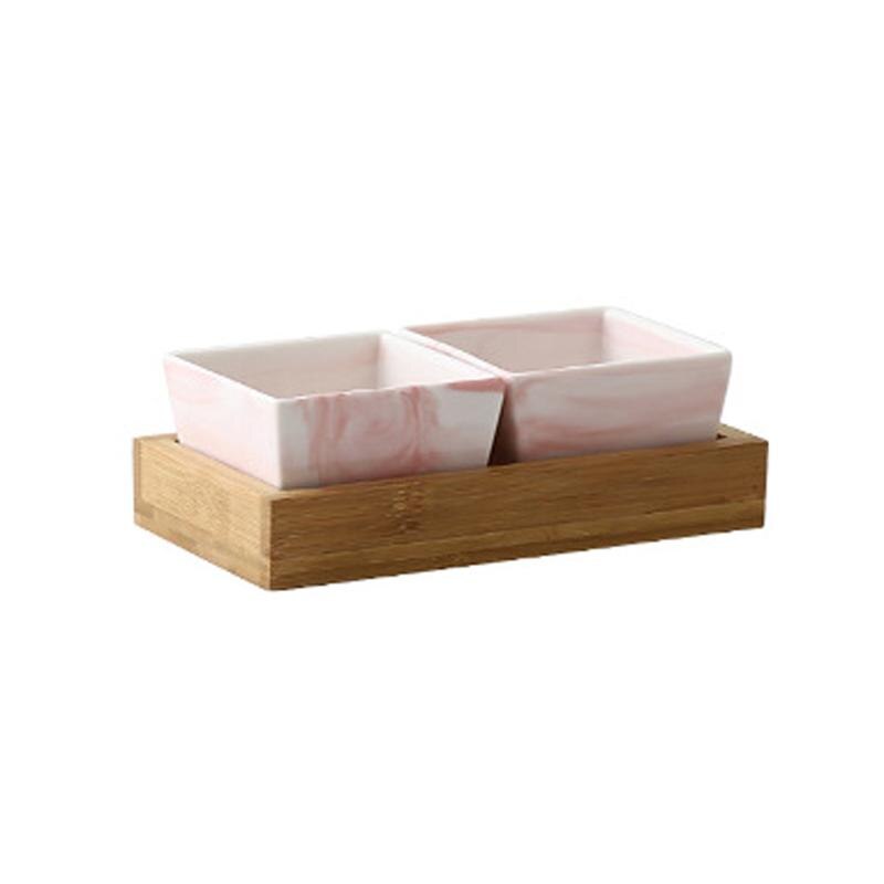 nordisch Keramik Marmor Obst Platte Kreative Bonbonniere Getrockneten Obst Tablett Snack Lagerung Platte für Party Hause: 2 Netz Rosa
