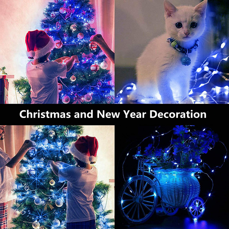LED-Lichterkette, Knopfbatterie, Lichterkette, Weihnachten, Hochzeit, Neujahr, Schlafzimmer, Wohnzimmer, Garten, Dekoration, Girlande