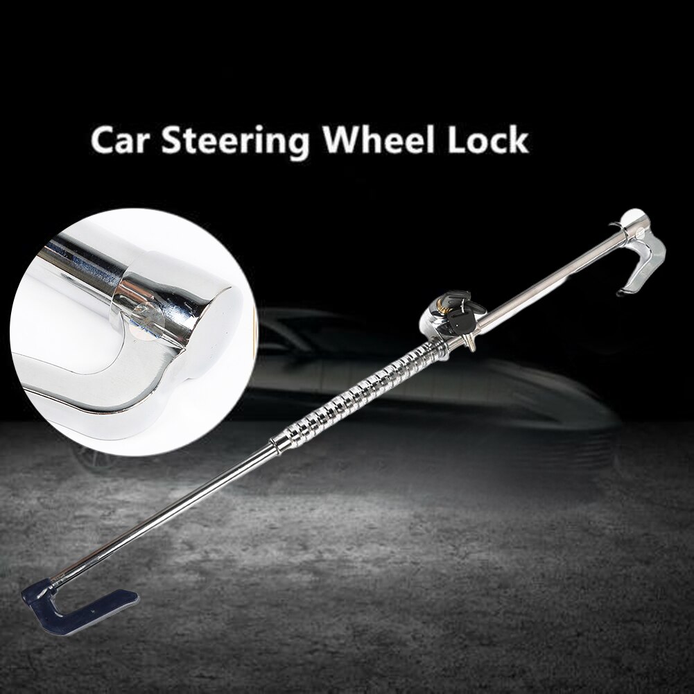 Steering Wheel Lock Car Universal Steel Anti Theft Prevent Cutting Protection Clutch Heavy Duty Truck Anti-Corrosion Retractable