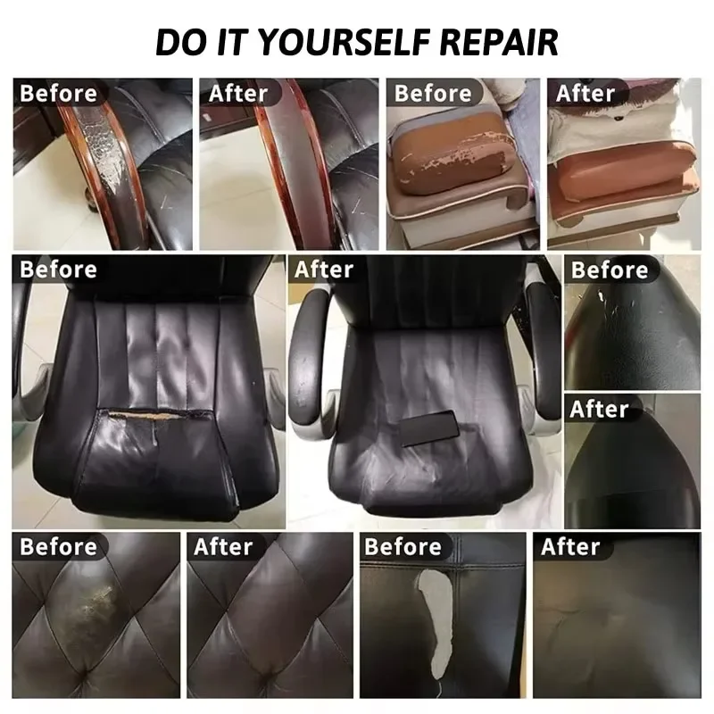 Zelfklevende lederen reparatietape waterdichte meubels fauteuil lederen reparatiesticker kunstleer DIY autostoelen reparatiesticker
