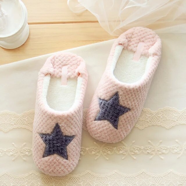 Pantufa feminina casa, chinelo de casa de inverno para adultos e meninas