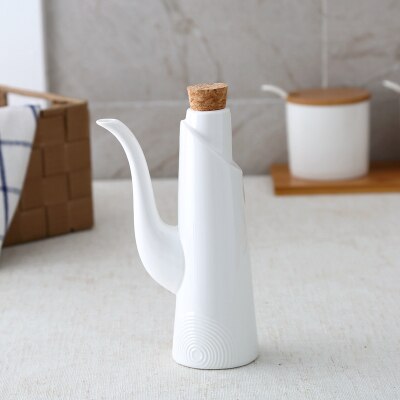 Bouteille de Sauce soja en céramique | Bouteille de vinaigre, ustensile de cuisine, pot à huile, tasse d'huile d'art, Pots de vinaigre, salière de cuisine: B