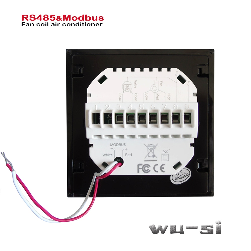 Modbus &Ampere; RS485 RTU kommunikation 2 Rohr Thermostat, wärme oder kühlen 95-240VAC,Optional 24VAC