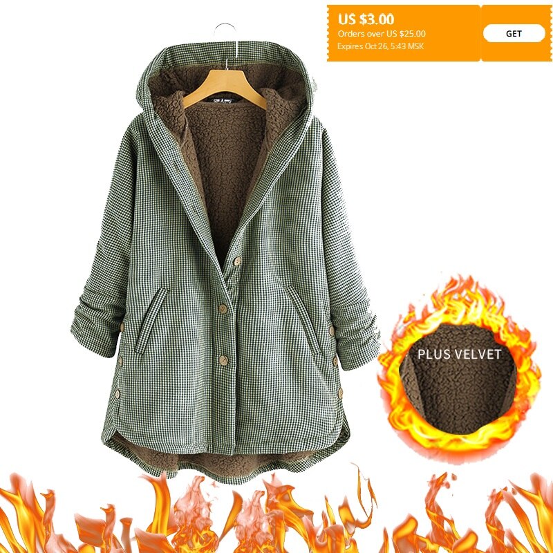 femmes hiver manteau treillis polaire maternité à capuche femme enceinte longue laine manteau avec poche femmes Outwear 3XL