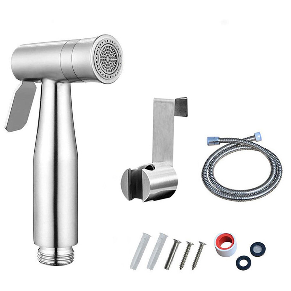 Acero inoxidable 304 Set de bidé inodoro Bidet rociador grifo baño pulverizador de mano cabeza de ducha de las mujeres de la limpieza: 4