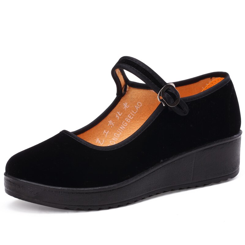 Letnie oddychające damskie trampki zdrowe buty do chodzenia czarna siatka antypoślizgowa sport tenis buty prezent dla mamy komfort lekkie mieszkania: black 1 / 5