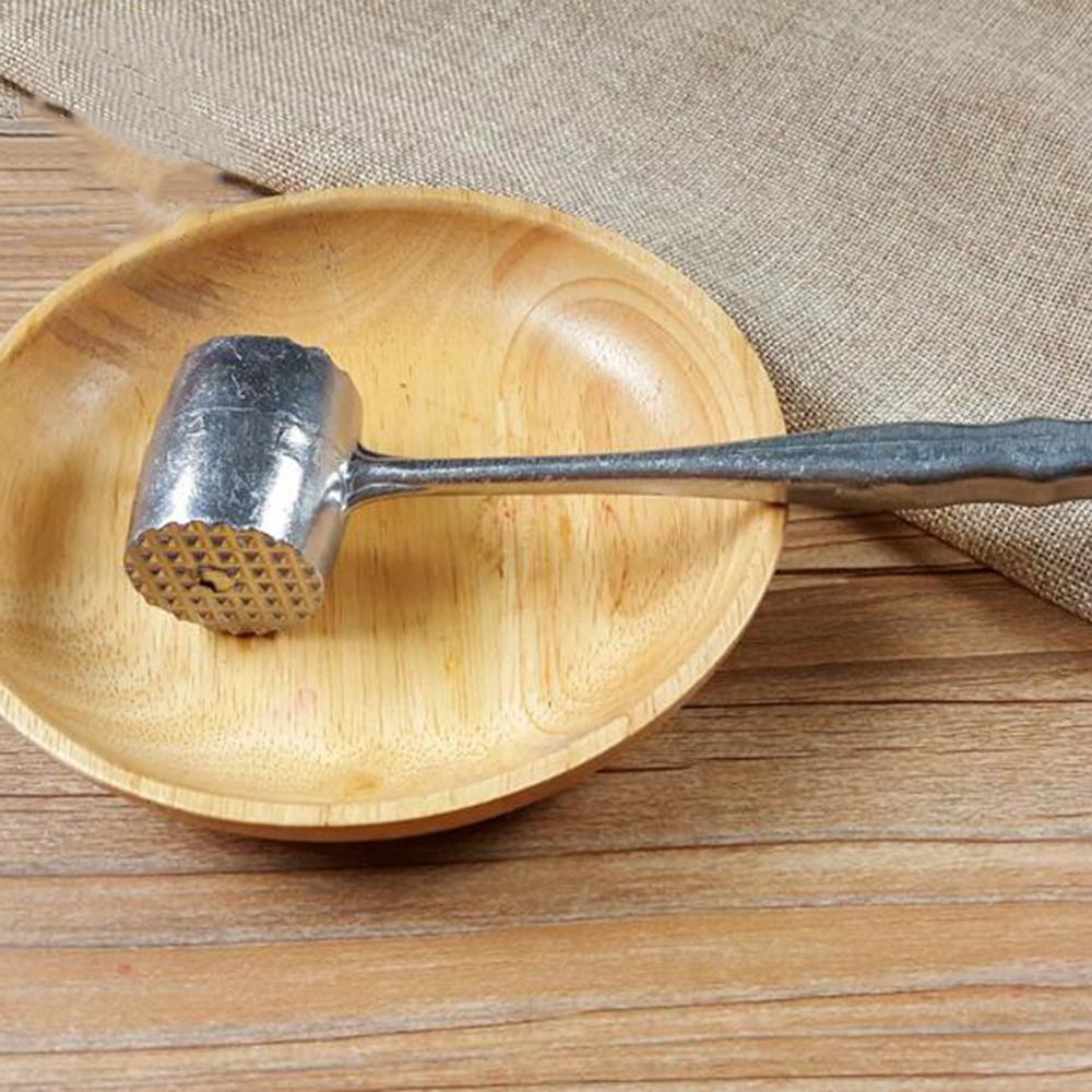 Double Sided Stainless Steel Knocking Meat Hammer Pork Chops Steak Tender Meat Muscle Beat Hammer Kitchen Meat Tools