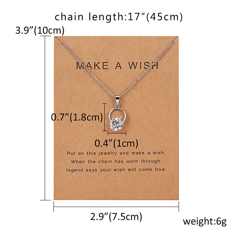 Rinhoo Gold Silver Color Karma Double Circle Alloy Choker Pendant Short Necklace Women Lady Jewelry: NC18Y0611