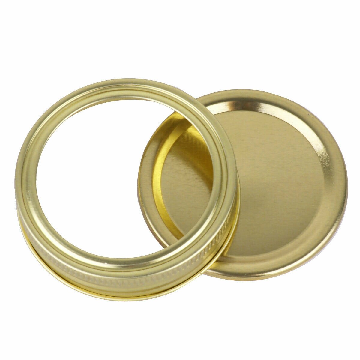 10Pcs Brede Mond Mason Pot Deksels Met Schijven Inblikken Deksel Glas Rvs Tops 70Mm Diameter Roestbestendig schroef Bands Ringen: C / 70mm
