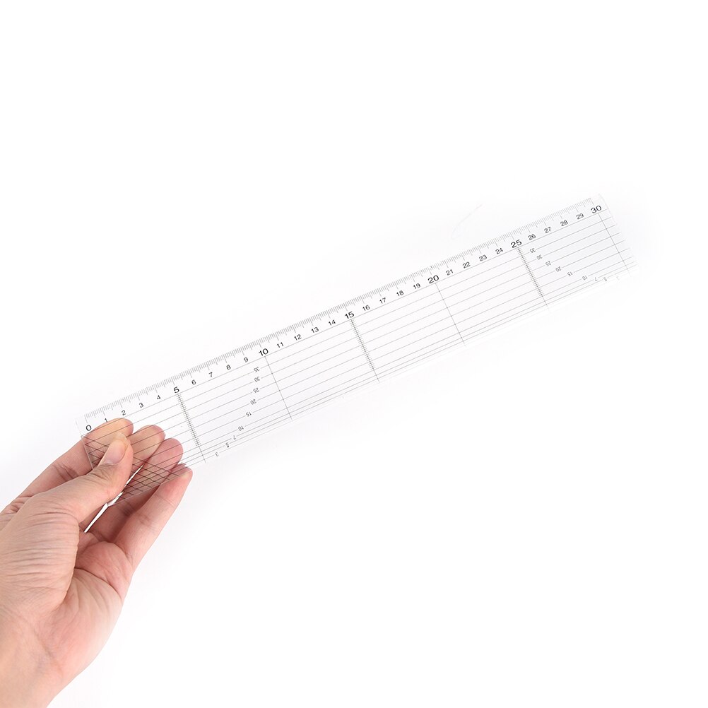 Transparent Quilting Sewing Patchwork Foot Aligned Ruler Grid Cutting Edge Tailor Craft Handmade Ruler Measuring Tool 5*15/30cm