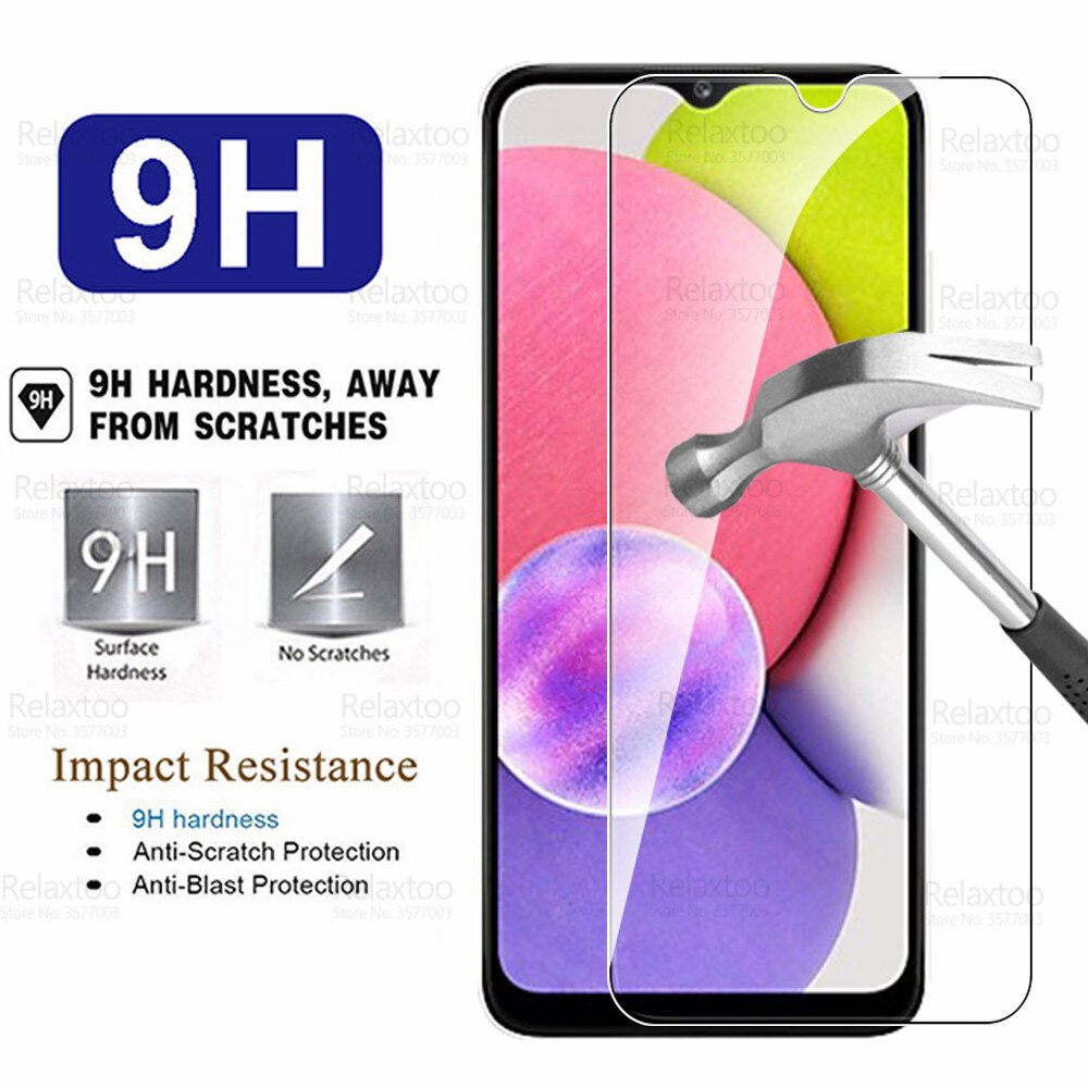 4pcs Full Cover Tempered Glass For Samsung Galaxy A03s A02s A 02s 03s A03 A02 S 6.5&quot; Screen Protector Phone Protective Film