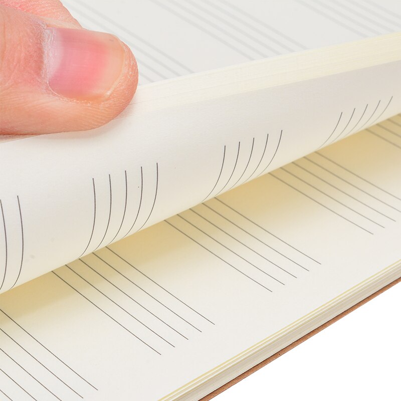 100 Pages Blank Music Score Manuscript Book Writing Stave Notebook Piano Keyboard Black Notebook A4 50 Sheets 100 Pages