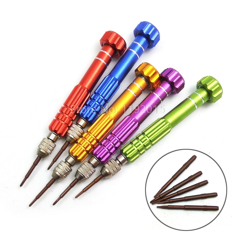 [5 In 1] Mini Torx Screwdriver Set Aluminum Alloy Precision Mobile Phone Repair Open Dismantle Tool Multitool Kit