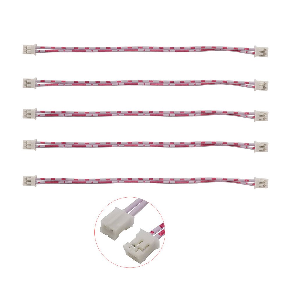 Length 200mm JST PH 2.0 2 Pin Cable Connector Jst Pitch 2.0mm 2P Female to Female Double Head Terminals Wire Connector Red white
