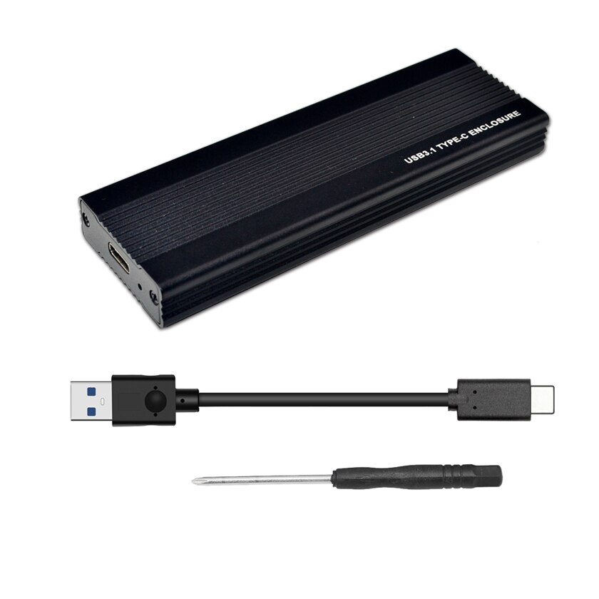 M2 SSD Case NVME USB SSD Enclosure SSD Box M.2 Case Adapter USB 3.1 Gen 2 External M 2 Box for NVME M Key 2242/2260/2280 M2 Case: Red