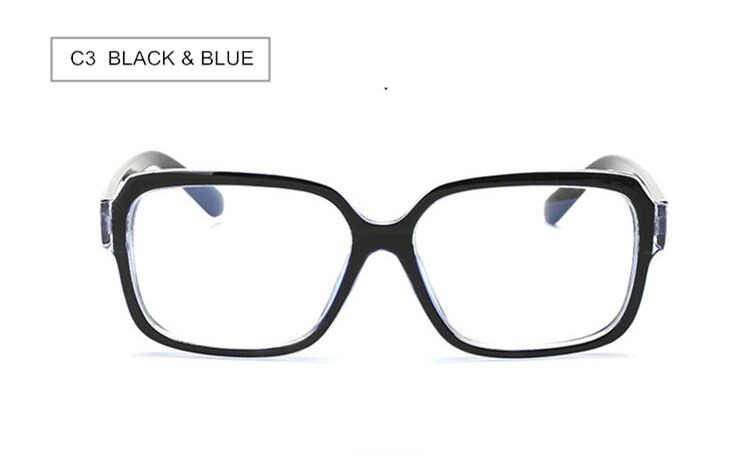 SWOKENCE Anti Blue Ray Computer Glasses Radiation-resistant Spectacles Blue Light Proof Eyeglasses Anti-fatigue Goggles F190: C3  BLACK AND BLUE