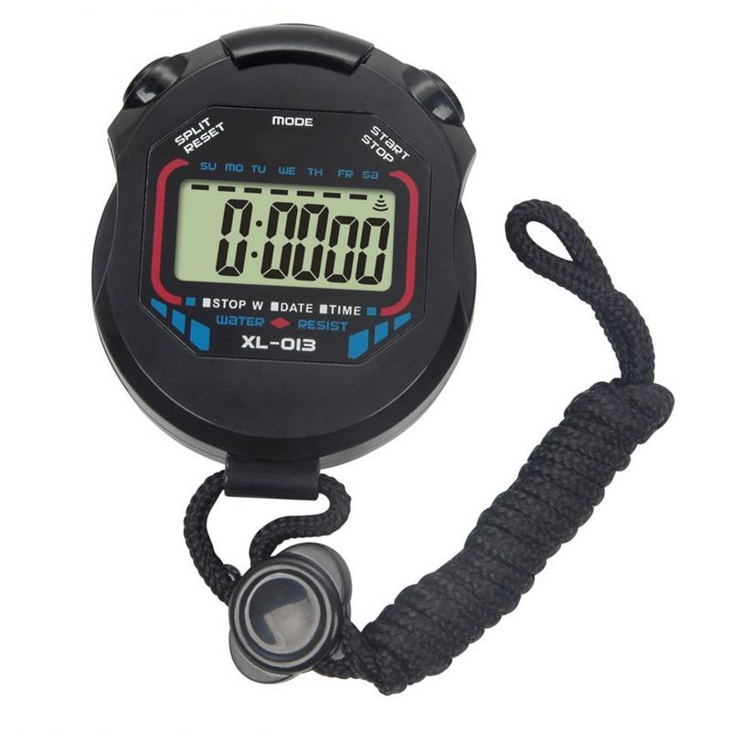 Sports Stopwatch Handheld Waterproof LCD Digital Stopwatch Chronograph Counter Sport Accessories