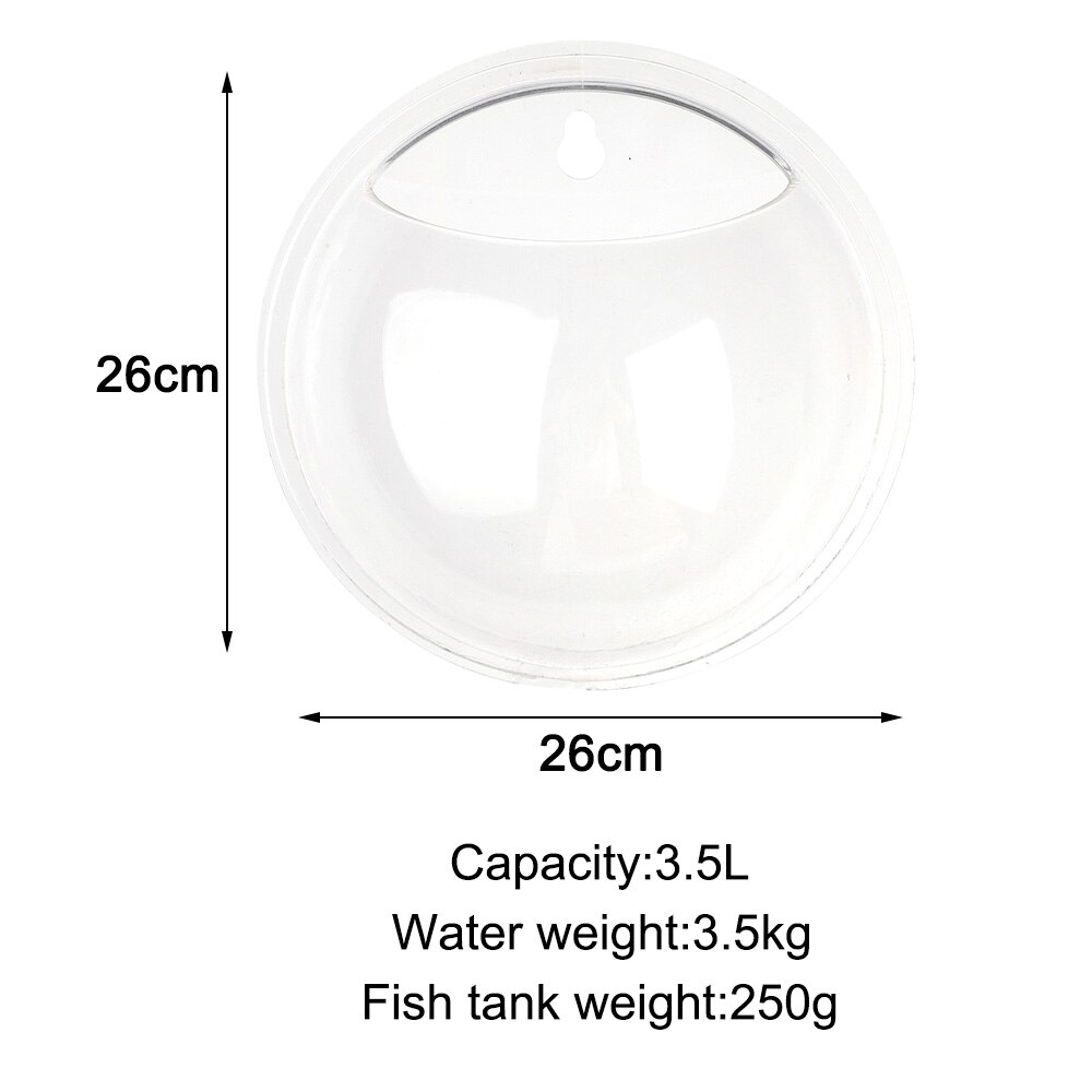 Pecera de plexiglás acrílica colgante para pared, pecera para acuario, productos para mascotas acuáticas, pecera de montaje en pared para peces Betta