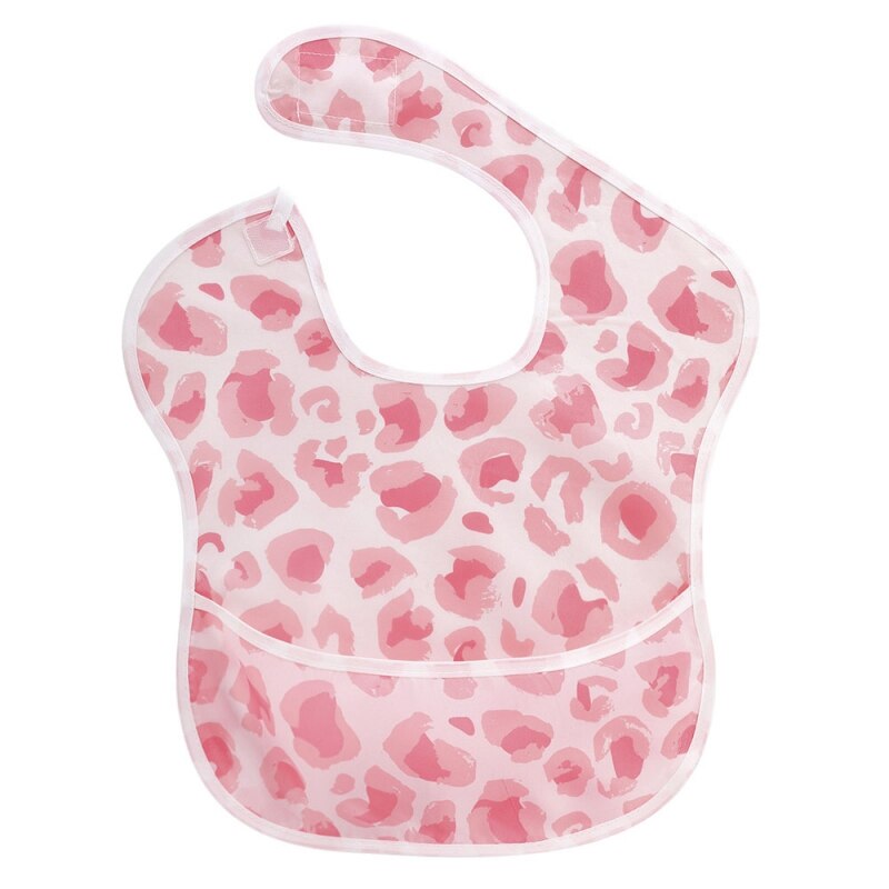 Bavoirs imperméables pour bébé 1O0% Polyester TPU revêtement bavoirs d'alimentation bavoirs lavables pour bébé avec receveur de nourriture pour Babies6S29