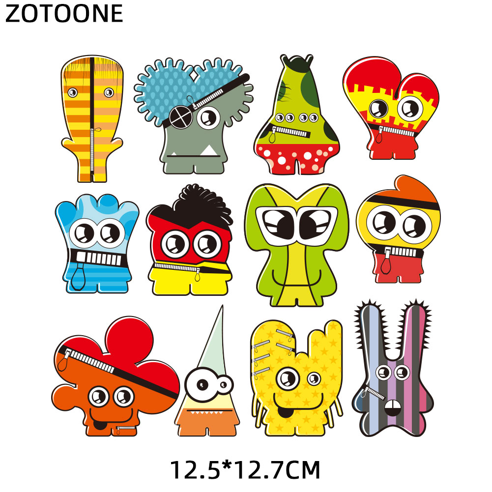 Zotoone Ijzer Op Patches Voor Kids Kleding Diy T-shirt Applique Warmteoverdracht Vinyl Leuke Dier Alfabet Patch Stickers G: ZT1732