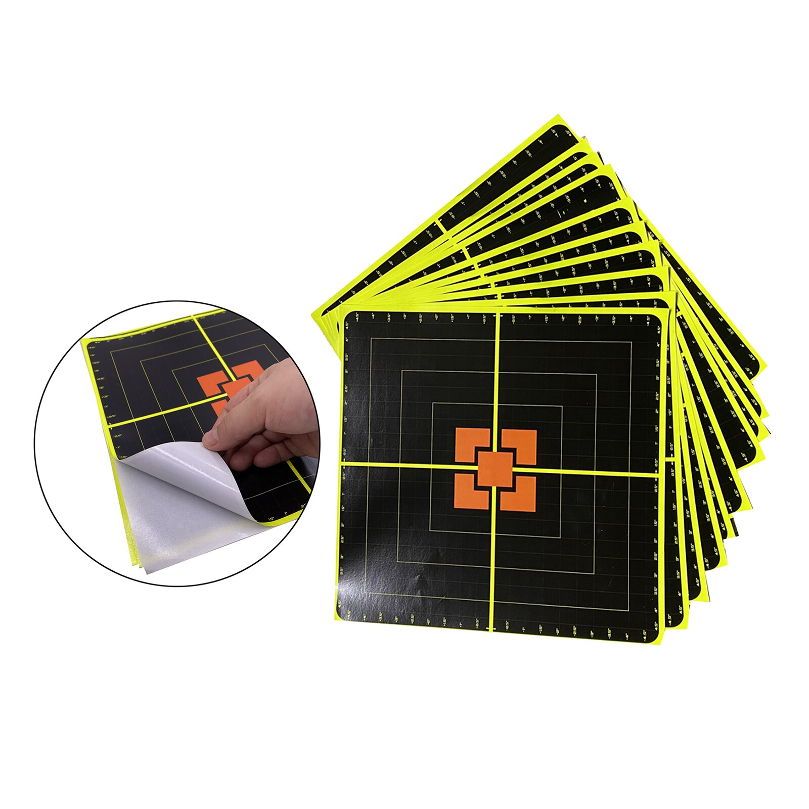 10 Sheets Reactive Paper Target Stickers for Shooting Training
