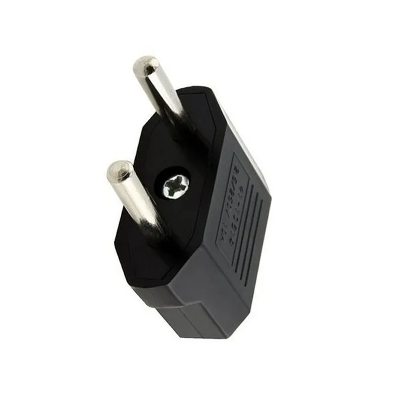 1Pc EU/US/AU Plug Adapter 2 Pins to EU 2 Round 4.00mm Plug Socket Input AC 110V-250V 10A Travel Plug Converter Power Adaptor