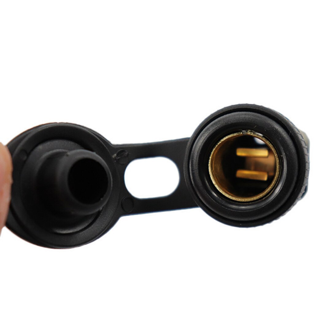 European Standard Charger Socket Power Outlet Marine Hardware ABS Plastic Power Source Socket for Boat Motor Home Black