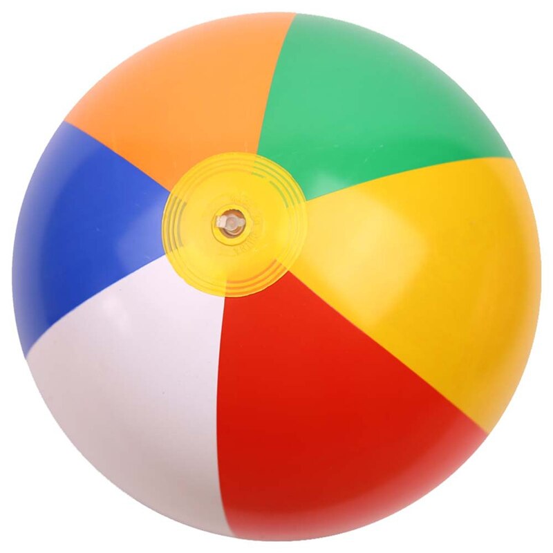Outdoor Activitie Inflatable Beach Ball PVC Water Balloons Rainbow-Color Balls Summer Beach Swimming Toys for Adults /Kids