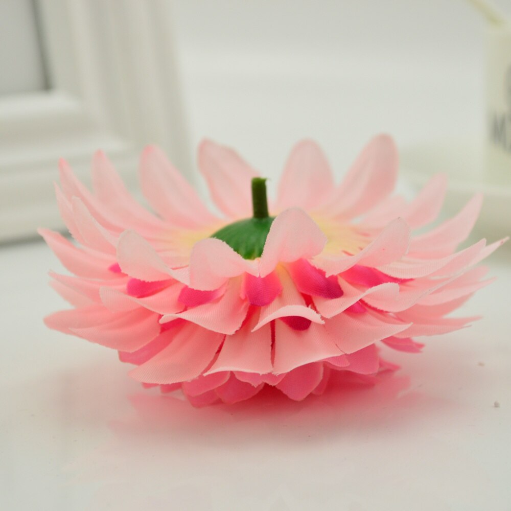10 stuks kunstbloemen goedkoop voor bruiloften, banketten, huisdecoratie, doe-het-zelf krans, handgemaakte bloemkunst, zijden gerbera, chrysanthemum