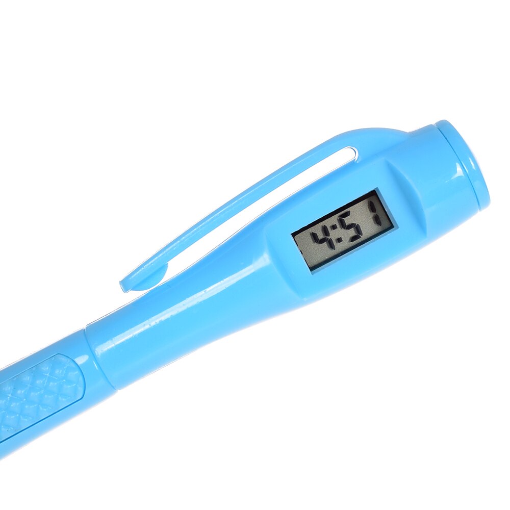 Novelty Ballpoint Pen with Digital Clock Electronic Pen High Quanlity Exam Pens Watch Pen 1pc