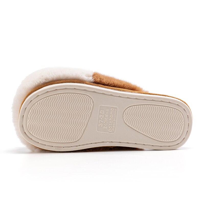 POSEE Original Corgi Butt Slippers Christmas for Girlfriend Fluffy Men Cute Faux Fur Warm Sandals for Women Pet Bed Pillow