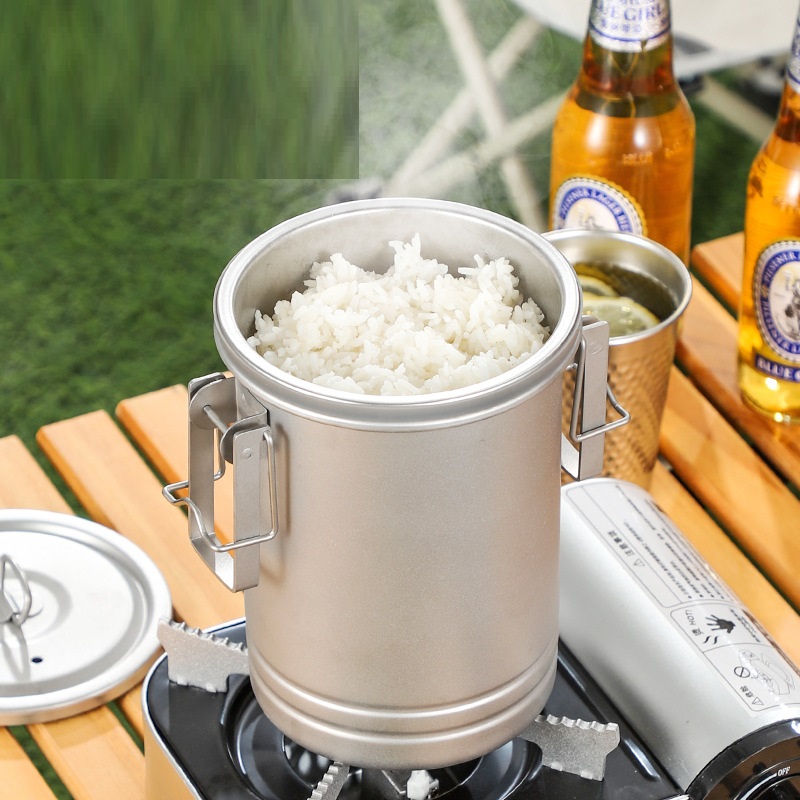 Camping Steel Cooking Pot Steam Pot Noodle Rice Co... – Grandado