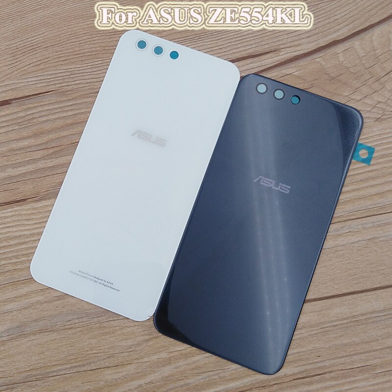 Neue Zurück Glas Batterie Abdeckung Hinten Tür Gehäbenutzen fallen Reparatur Ersatz Teile Für ASUS Zenfone 4 ZE554KL &Ampere; Klebstoff Aufkleber + Logo