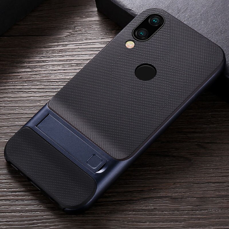 praktisch fallen für Xiaomi Redmi Hinweis 7/Hinweis7 Profi fallen Abdeckung 3D Stehen Halfter Silikon 360 Schutzhülle Redmi Hinweis7Profi 7Profi Rügestochen: Redmi Hinweis 7 / Royce Marine