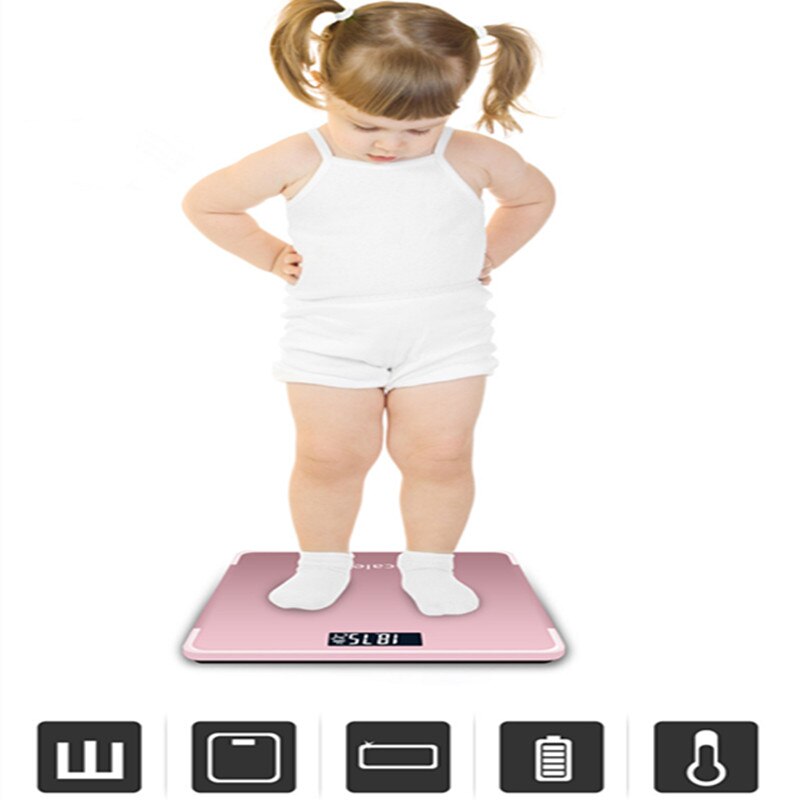 Smart Digital Weight Scale Bathroom Scale Body Fat Scale LED Calorie Muscle Body Bathroom Weighing Scale 0.5-180KG