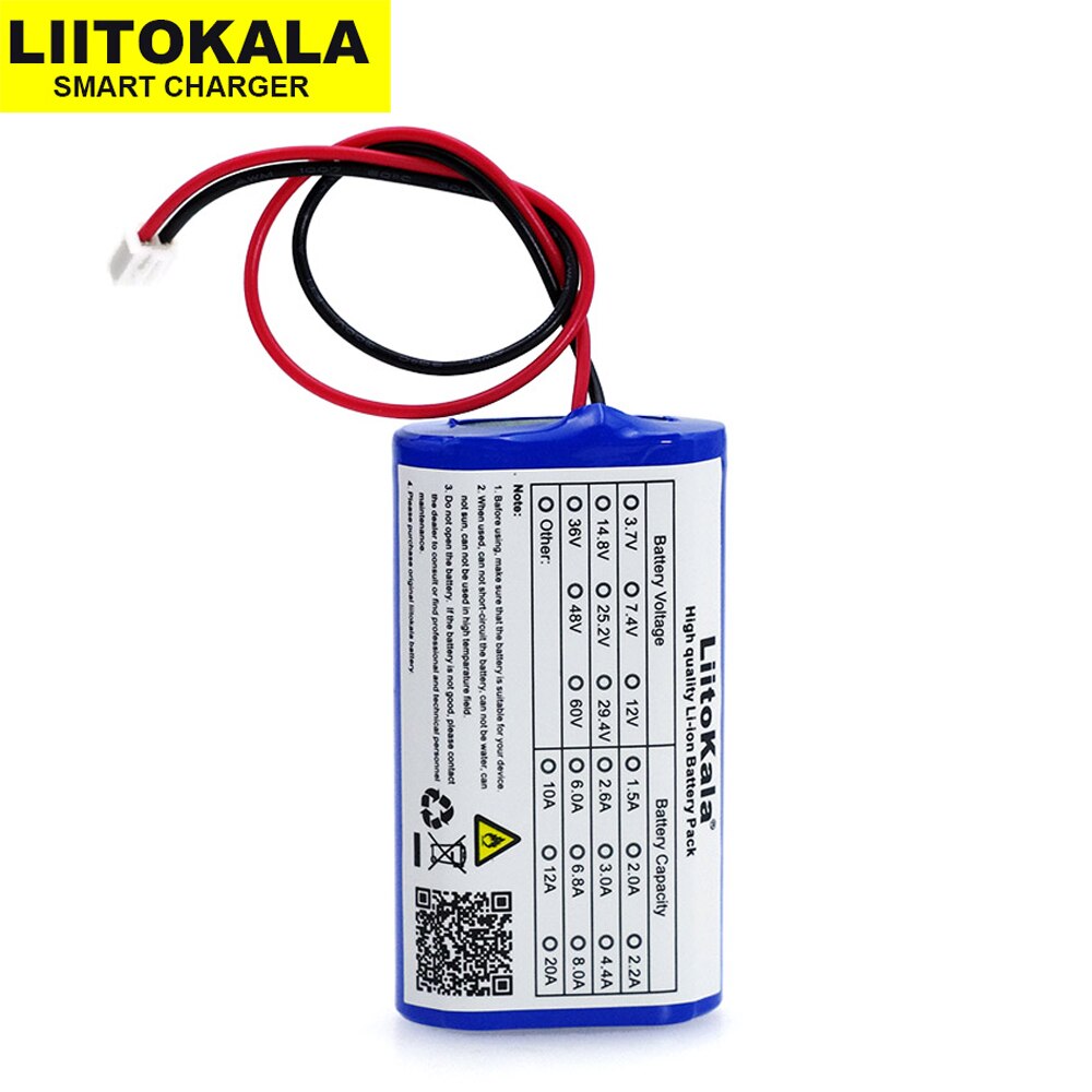 LiitoKala 7.2 V / 7.4 V / 8.4 V 18650 lithium battery 2600 mA Rechargeable battery pack megaphone speaker protection board