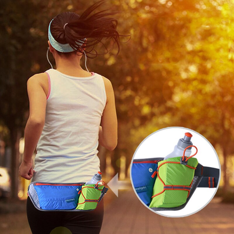 Running Marathon Waist Bag Sports Climbing Hiking Racing Gym Fitness Lightweight Hydration Belt Water Bottle Hip Waist Pack