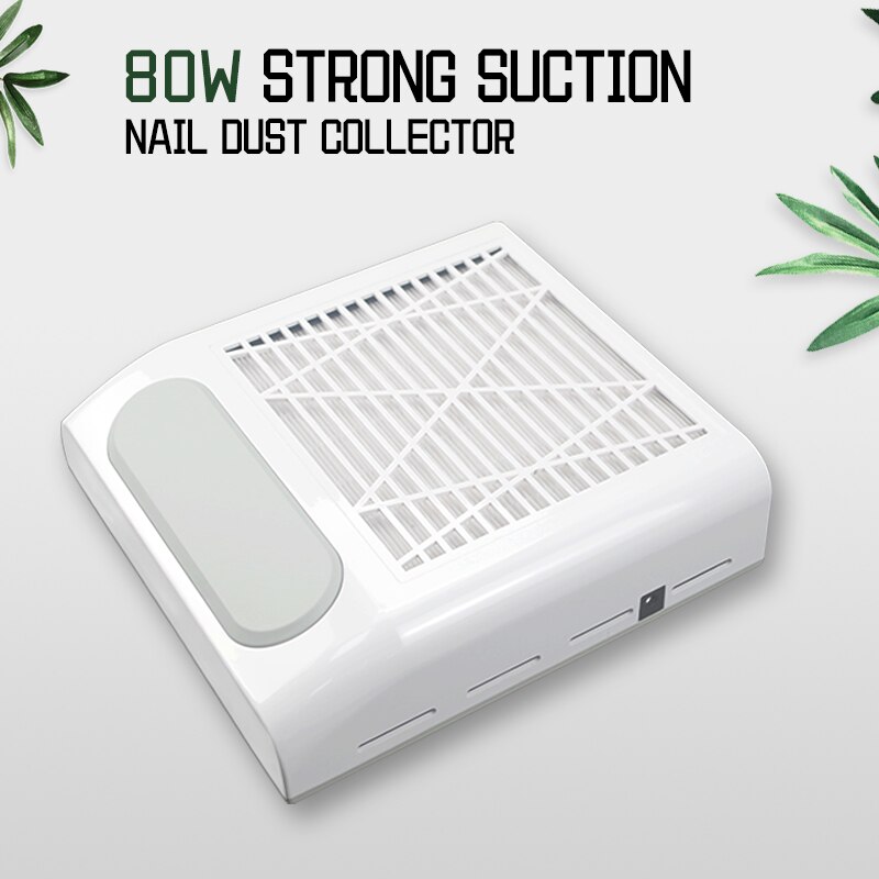 Nagel Stofafscheider Nail Fan Art Salon Zuig Dust Collector Machine Stofzuiger Fan Voor Manicure Nail Tool Stofafscheider