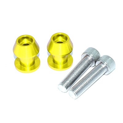 JEAR Paar CNC Swing Arm Spoelen Sliders Motorcycle Achterbrug Spool Sliders 10mm voor Kawasaki ER6F ER6N Ninja 250R 300R 400R 500 65: GOLD M8