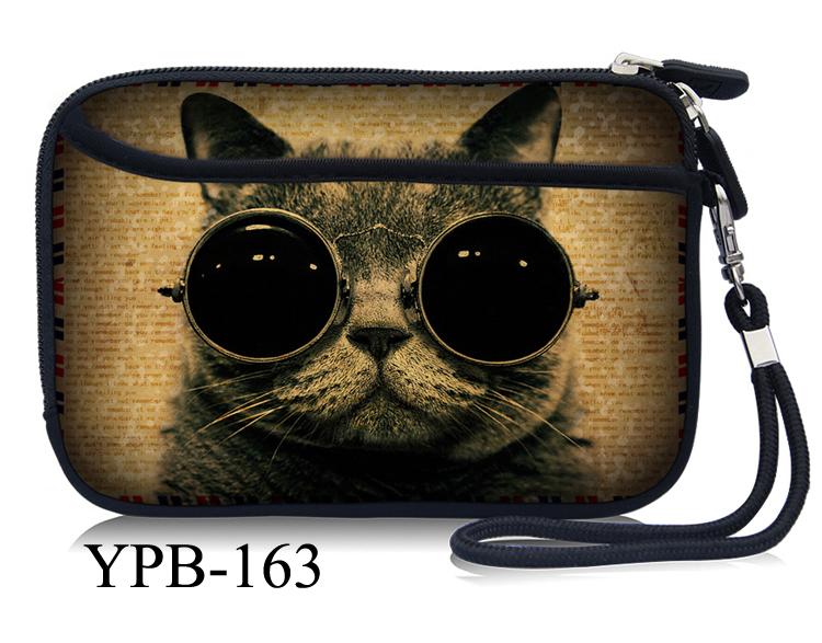 Bedste pris 2.5 " ekstern usb-harddisk-disk bære mini usb-kabel-etui cover pose øretelefontaske til pc bærbar: Kat
