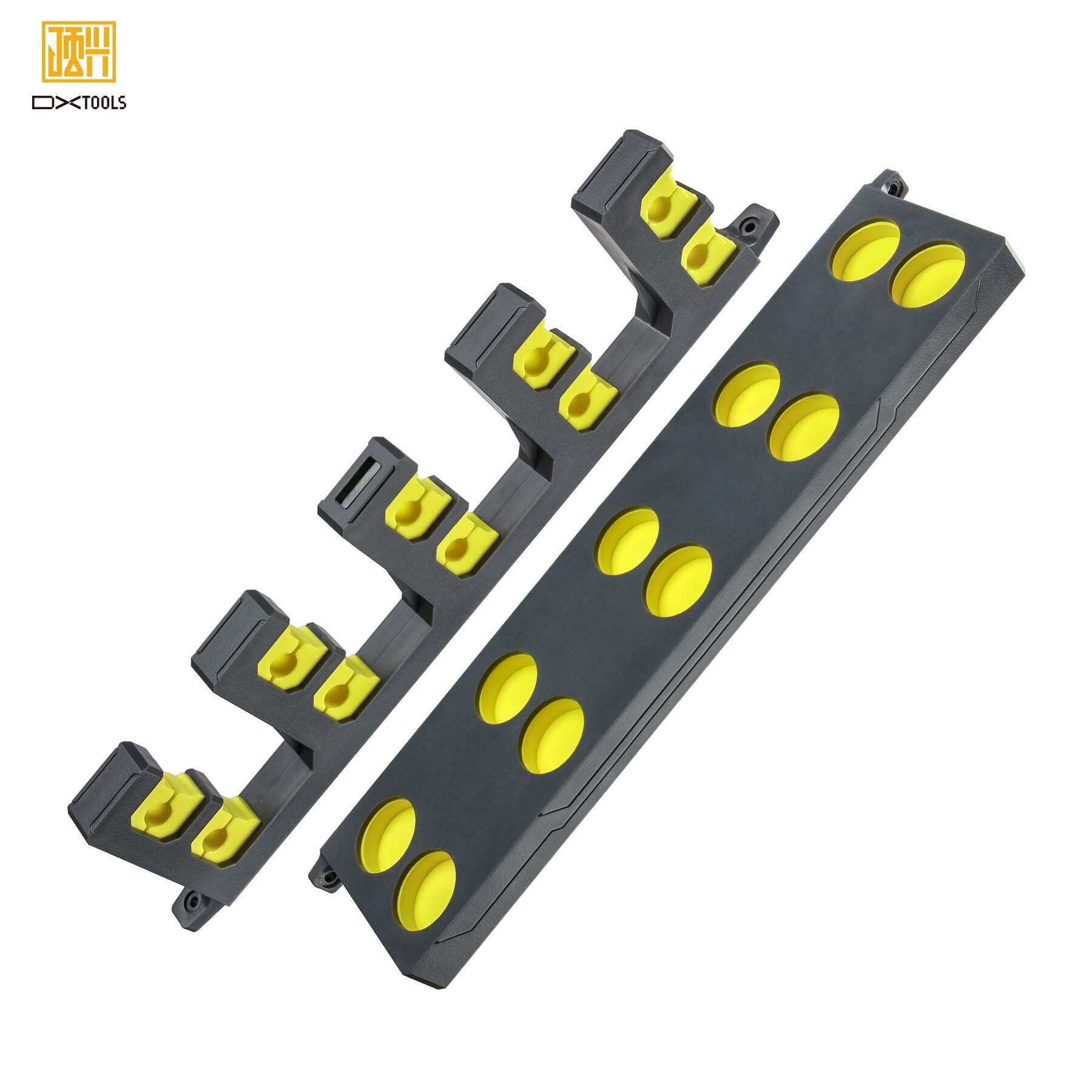 Canne à pêche en plastique, présentoir fixe, présentoir de Collection, support de rangement, 10 accessoires d&#39;équipement,: YELLOW