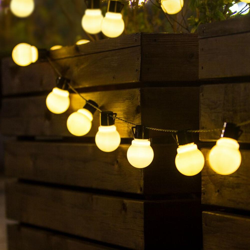 Bulb Lantern String Light Lawn Lamp Globe Christmas Decor Landscape Yard Led Garden Outdoor 220V 230V 240V EU Power Plug