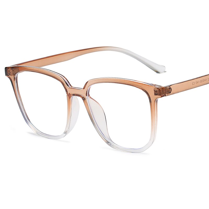 Gafas cuadradas modernas transparentes para hombre y mujer, lentes ópticas con marco de luz azul, transparentes, para ordenador, novedad de: Naranja