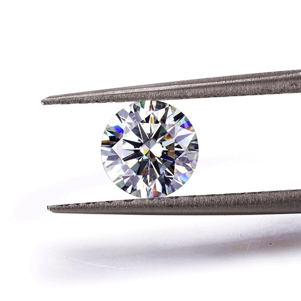 Round Brilliant Cut 0.3ct Carat 4.0 milímetros F Cor Moissanite Pedra Solta VVS1 Excelente Corte Grau Teste Positivo Diamante De Laboratório