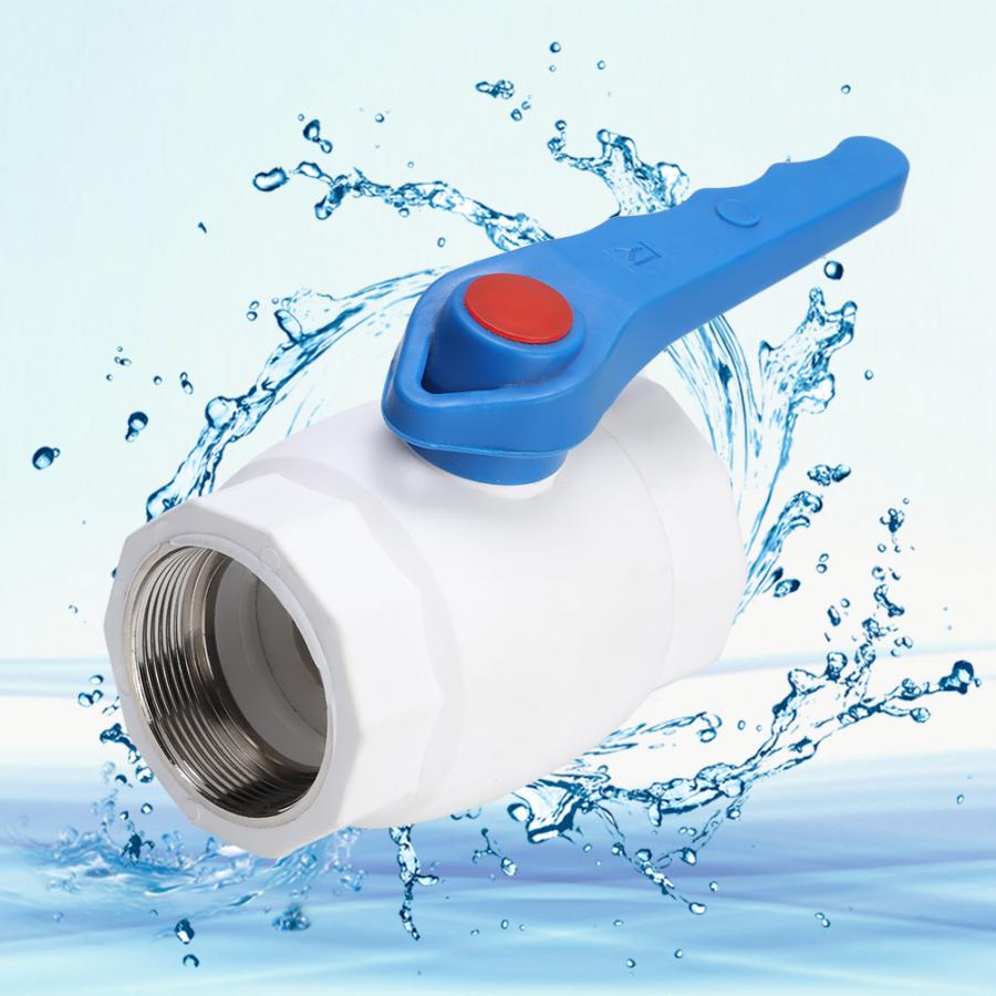 60mm PPR Plastic Pipe Connection Ball Valve PE PVC Water Pipe Fittings 2in Female Thread for Pure Drinking Water System